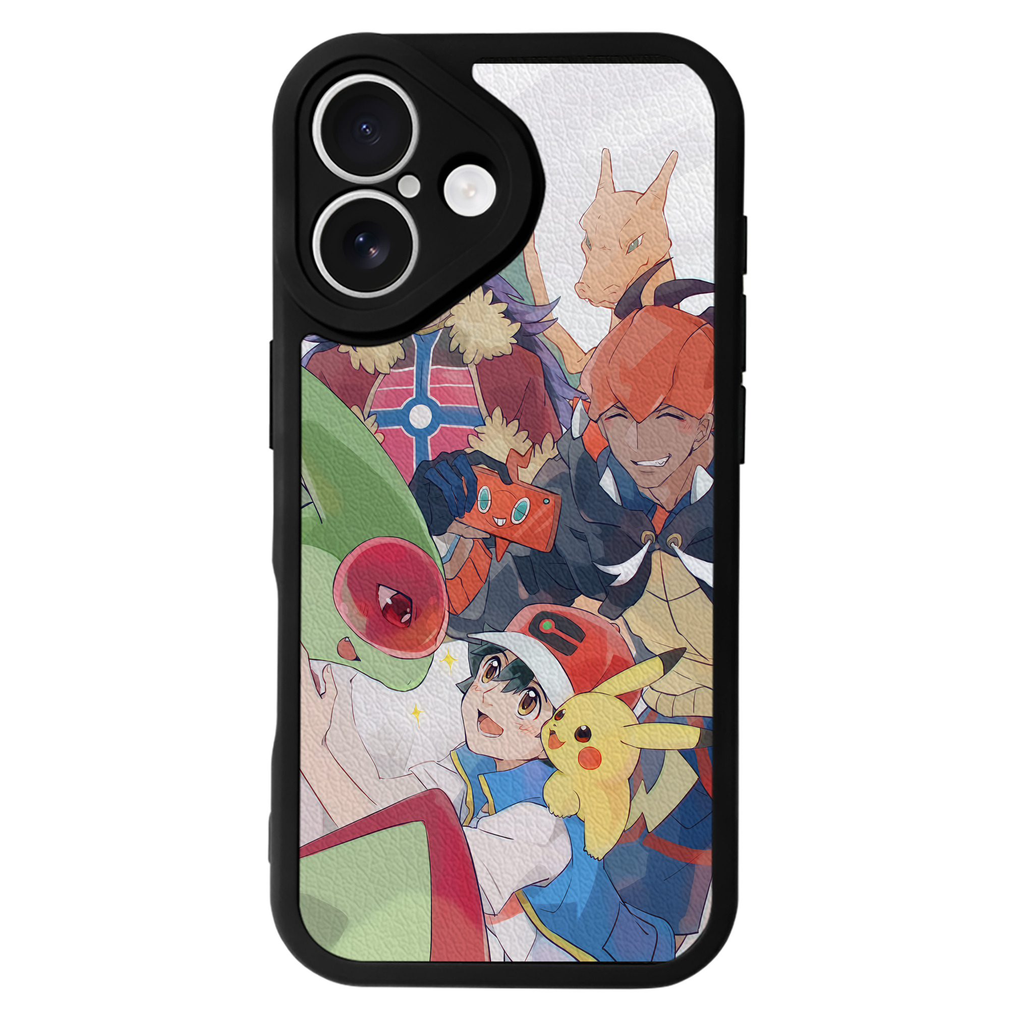 （画像用） ポケットモンスター Pokémon 【iPhone 16シリーズ対応】シリコンスマホケース（レザー調） 材質：シリコン